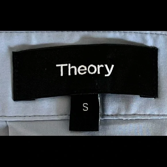 Theory Blue Off The shoulder Top - Size S - Picture 6 of 8